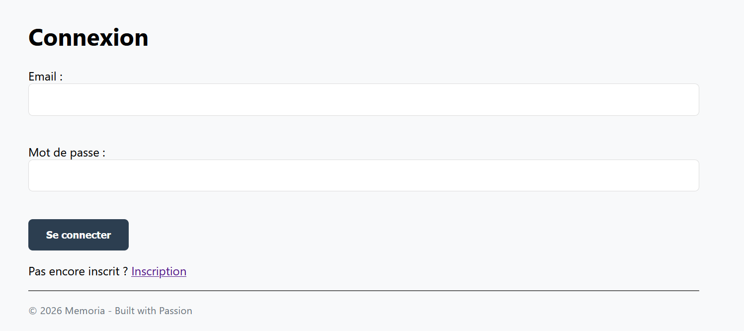 Ecran de connexion moderne